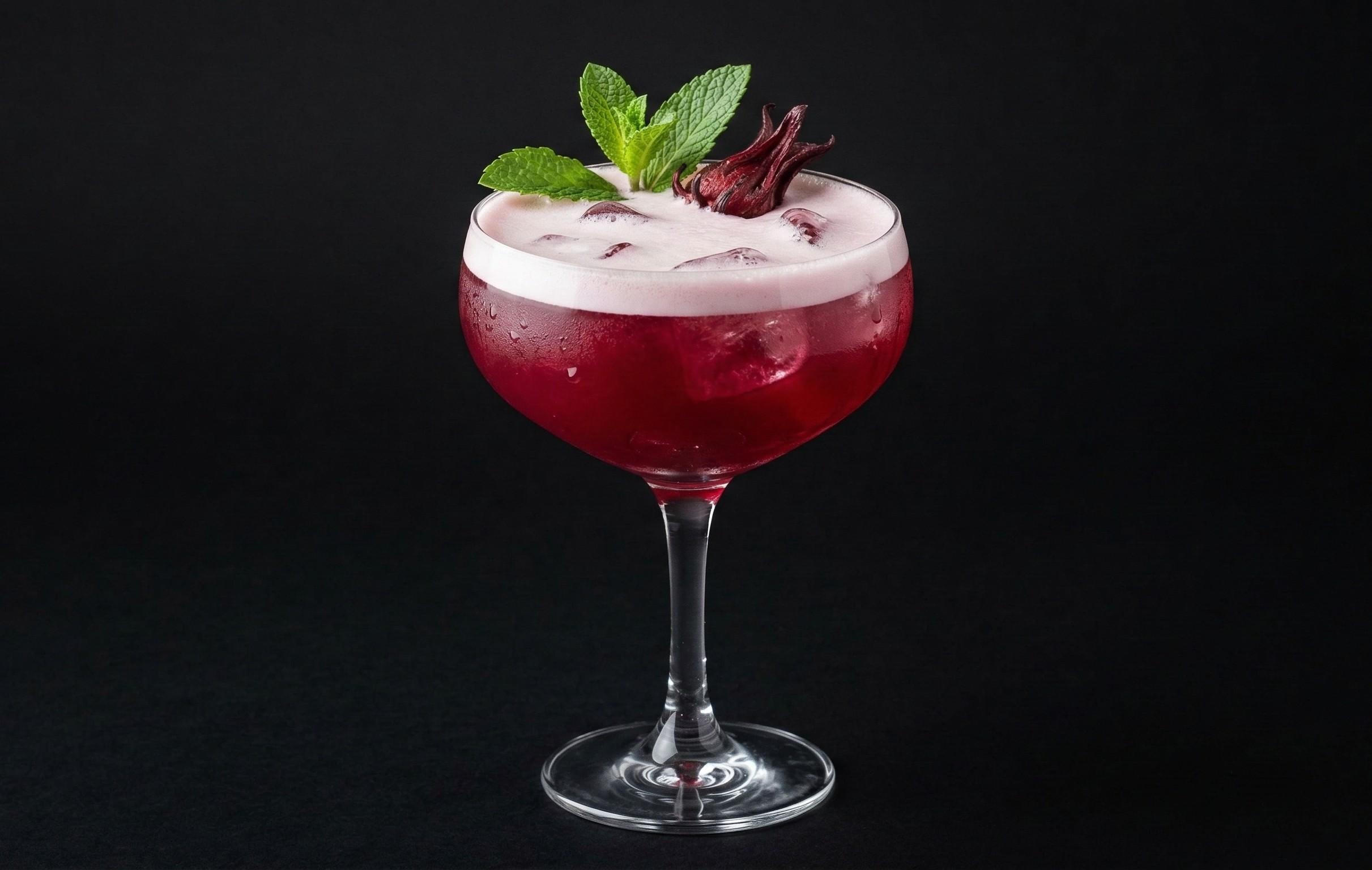 Hibiscus Gin Sour