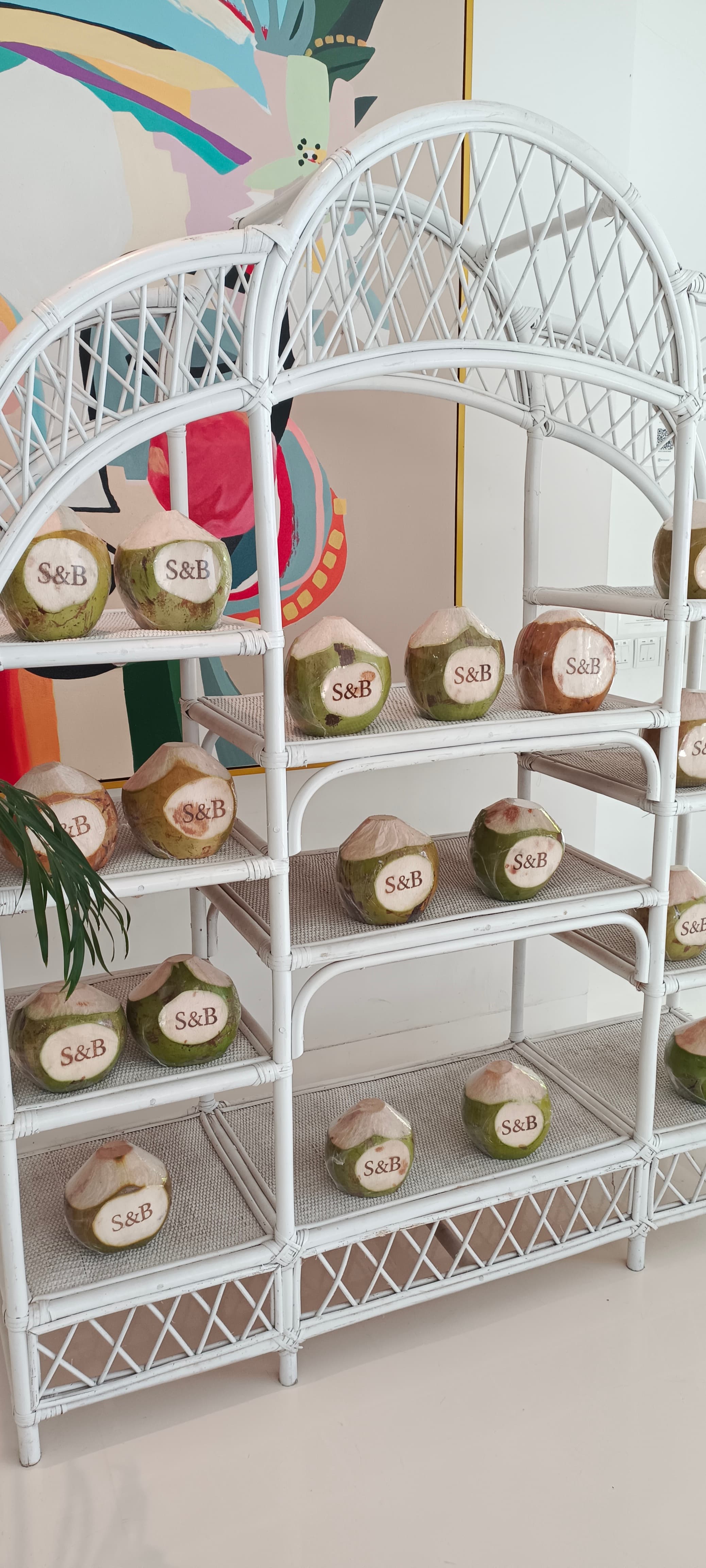 Engraved coconuts for hens night Bali