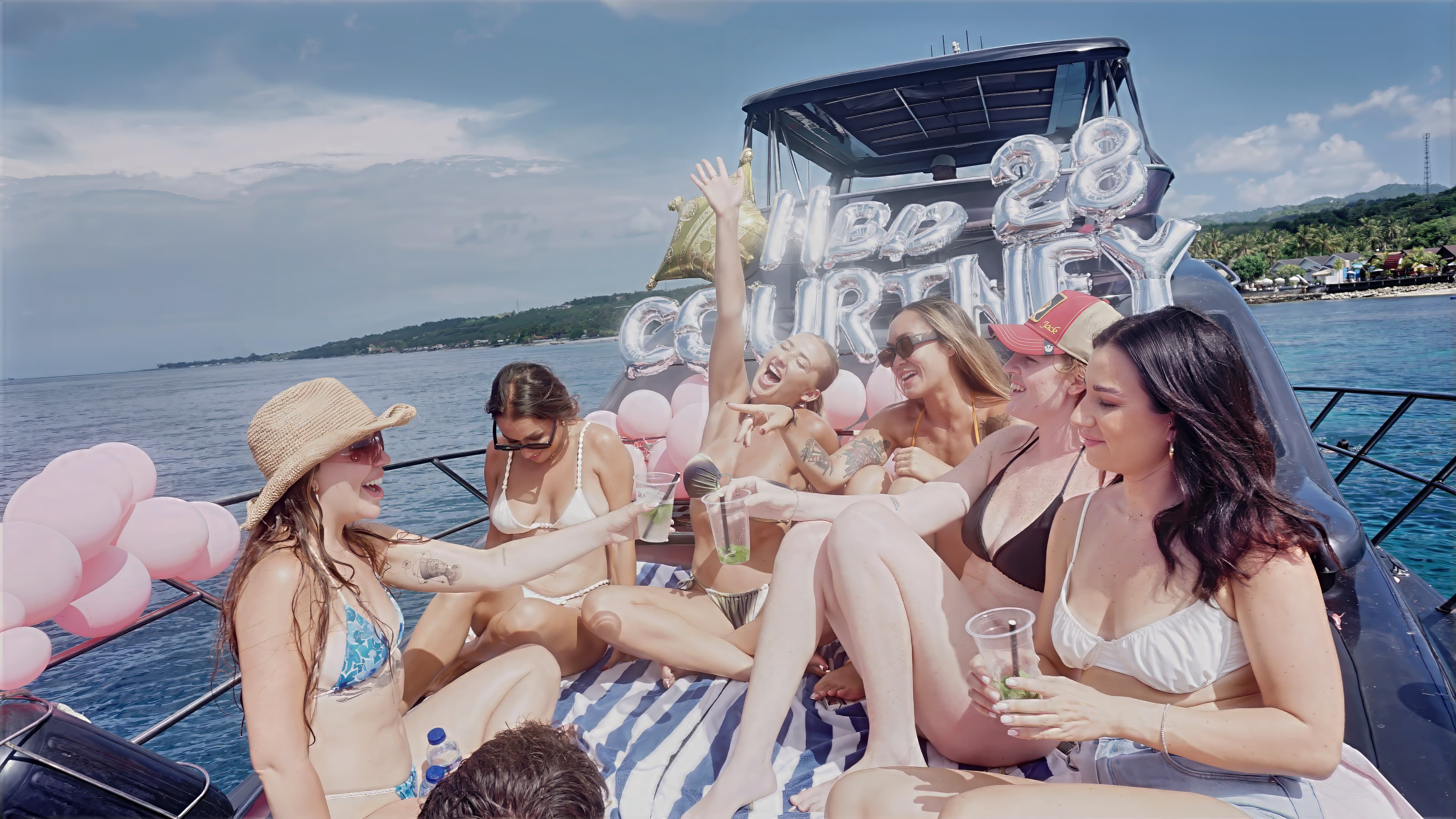 Courtney's 28th birthday boat party to Nusa Penida