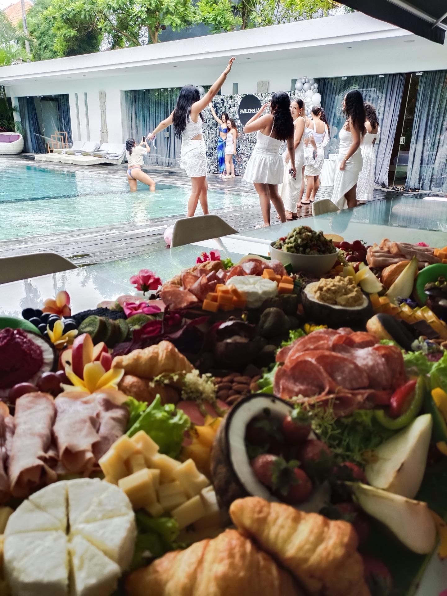 Vibrant and energetic hens and bucks party celebration in Bali