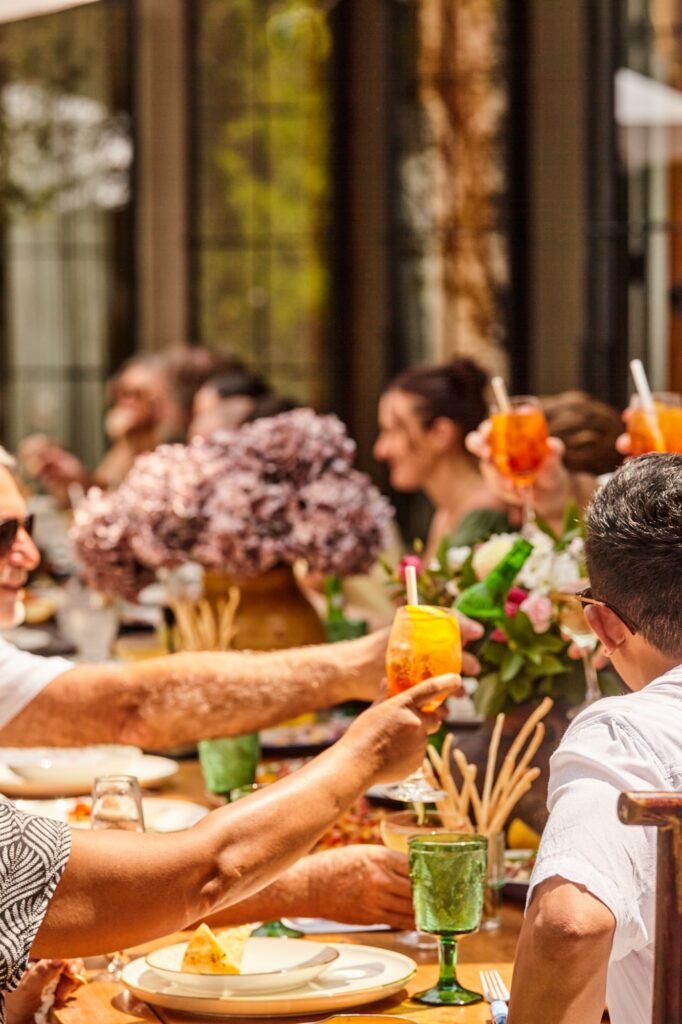 Professional bartender service at a private Bali villa party